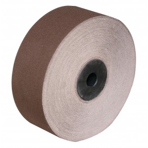 Schleifbandrolle braun, 80 mm x 50 m, K220