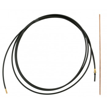 PA SEELE MIT BRONZESPIRALE, ALU/INOX 1.2-1.6 MM, ANTHRAZIT, 4 METER