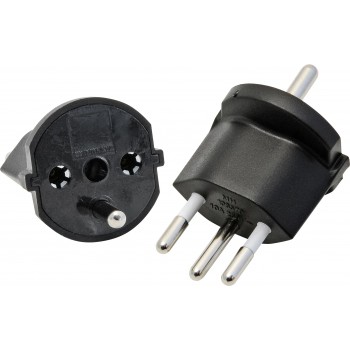 FIXADATPER CH-DE, SCHUKO CEE7/7-TYP12