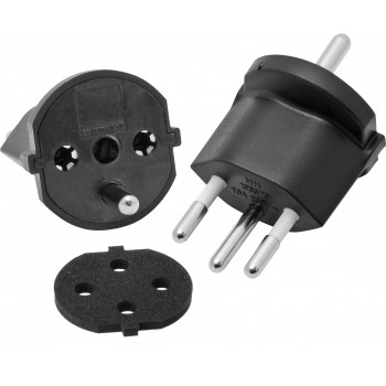 FIXADATPER CH-DE, SCHUKO CEE7-TYP12, MIT DICHTUNG