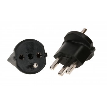 FIXADAPTER CH-DE, SCHUKO CEE7/7-TYP23, MIT DICHTUNG