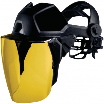 UVEX Faceshield FS 1 Laserschutz mit goldenem Visier