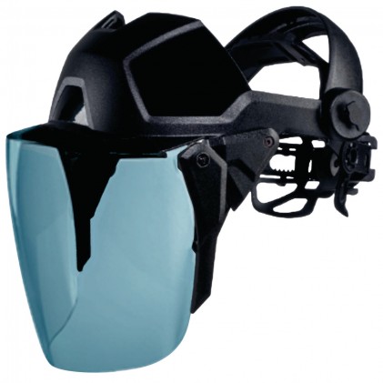UVEX Faceshield FS 1 Laserschutz mit blau-grauem Visier