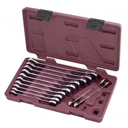 KRAFTWERK RATSCHEN RING-GABELSCHLÜSSEL-SATZ 8-19 MM, 12-TLG.